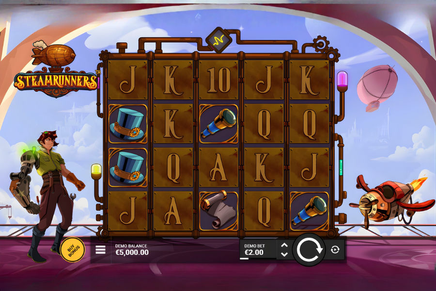 demo play of steamrunners slot on stake.com